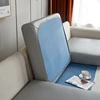 Waterproof Sofa Seat Cushion Cover for Living Room PU Leather Oil-proof Anti-cat Scratch Couch Cover Seat Cushion Washable 1PC 6