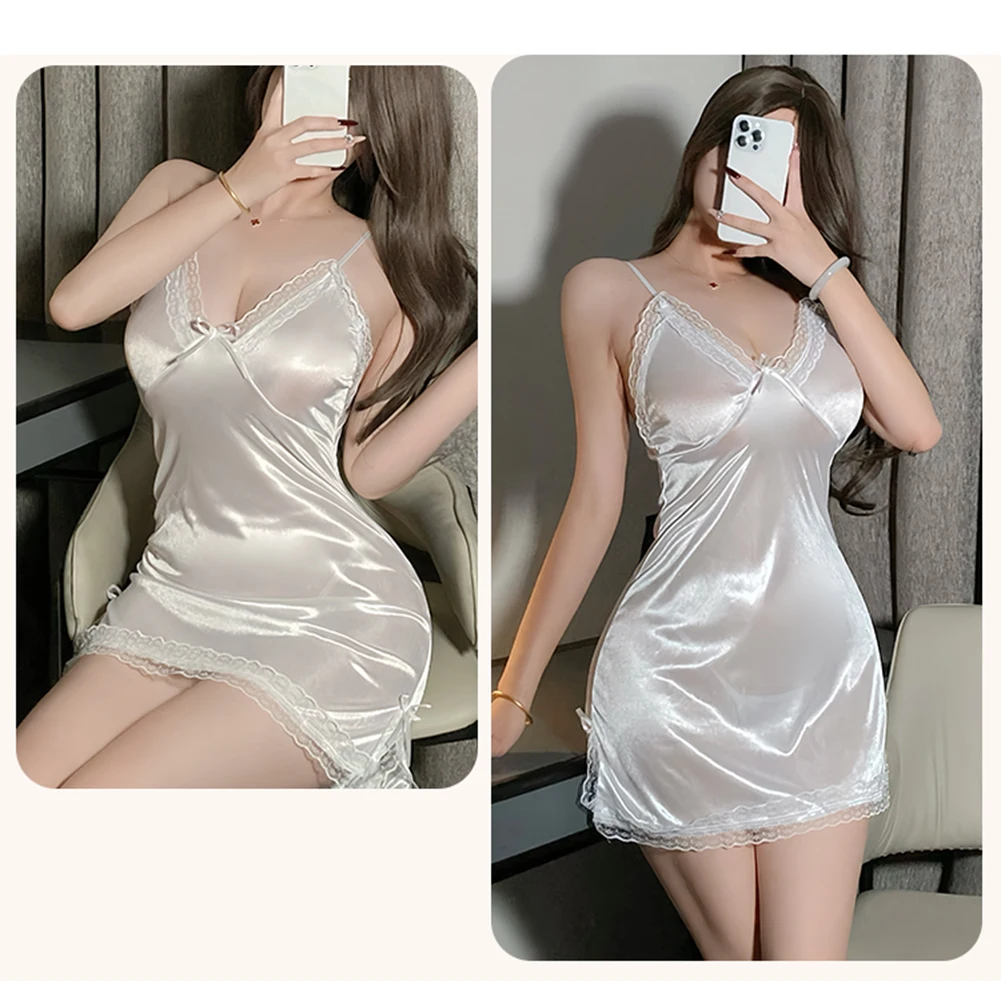 Sexy Satin Nightgown Image 3