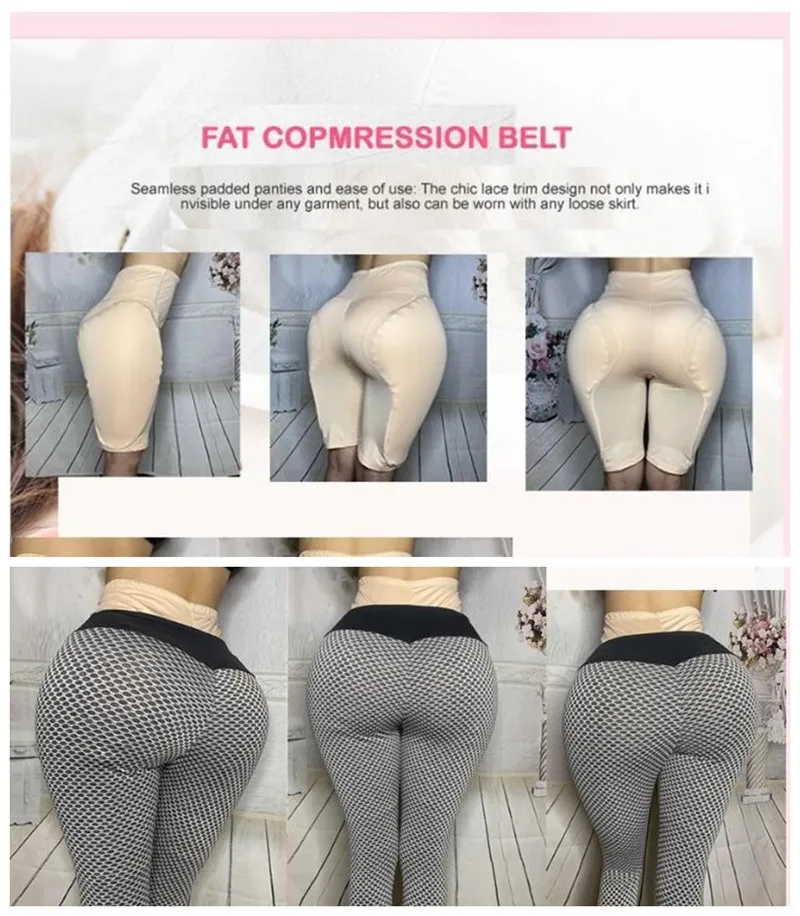 High Waist Butt Hip Up Padded Enhancer Fake Butt Lifter Buttocks  Crossdresser Shapers Fake Ass Pants Padded - Braces & Supports - AliExpress