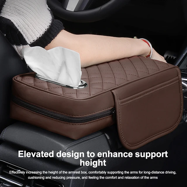 Car Armrest Mat with Tissue Storage - Image 3