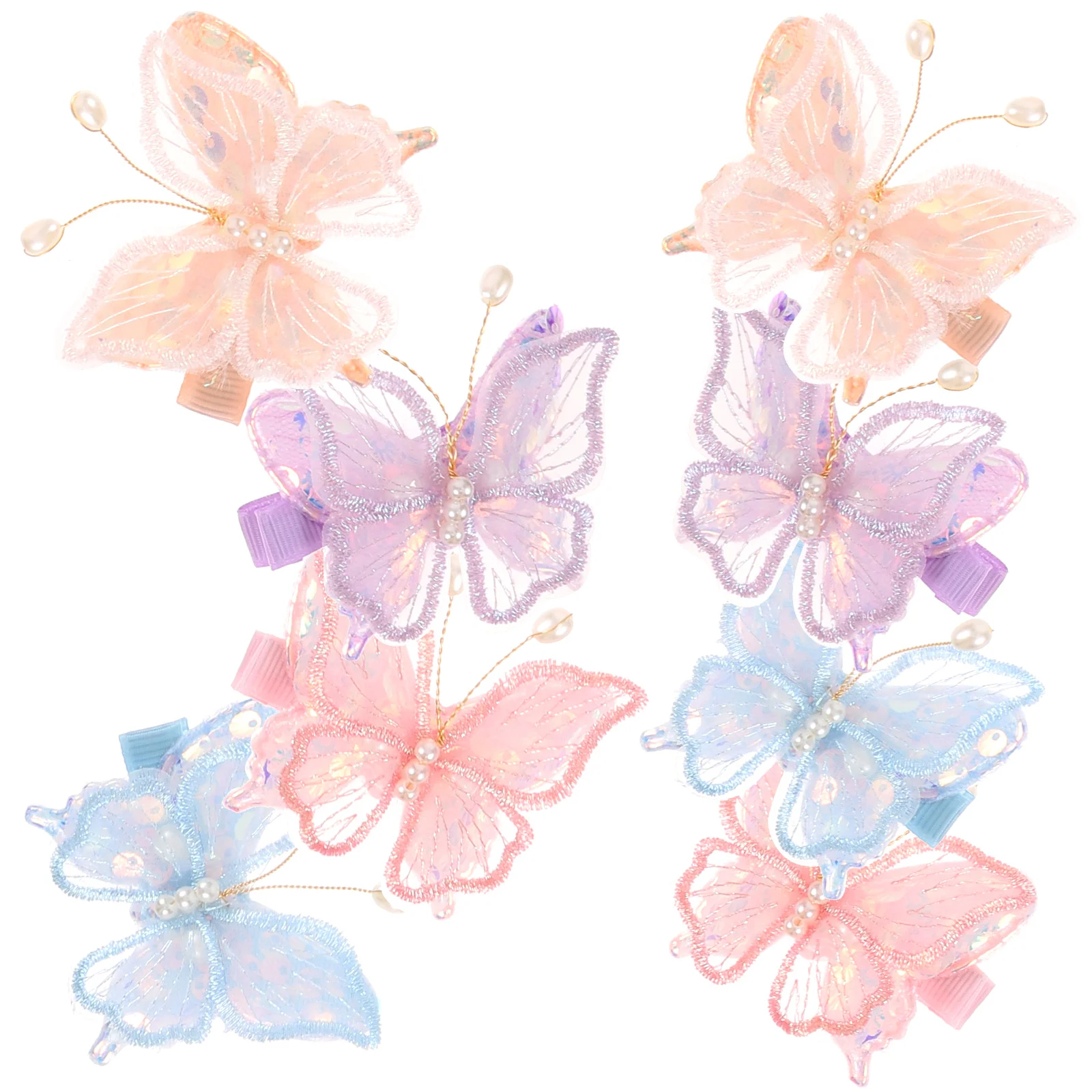 

8pcs Decorative Hair Clips Cute Hair Clips Butterfly Hair Clips Girl Hair Clips