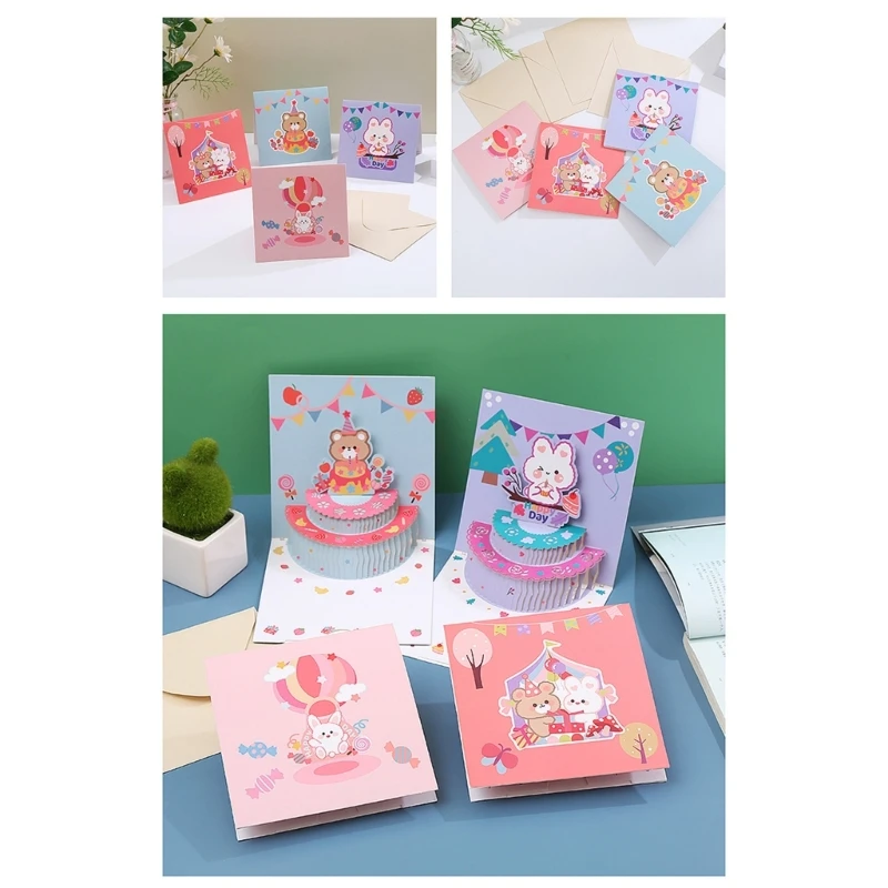 

Creative Bear Birthday Greeting Card 3D Gift Card A Special Way to Send Your Best Wishes