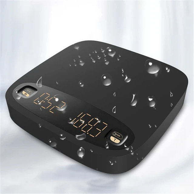 Konyhai Skála Újratölthető Csepegtető Kávé 2Kg/0,1 G Nagy Pontosságú Gramm Vízbiztos Lcd Digitális Méretű Fekete Sütés - Image 3