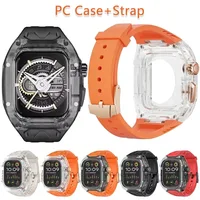 Boîtier PC + bracelet pour Apple Watch Ultra3/2 49mm 11 10 46/42mm, housse de protection tout compris pour iWatch 9 8 7 6 SE 45/41mm 44mm 1