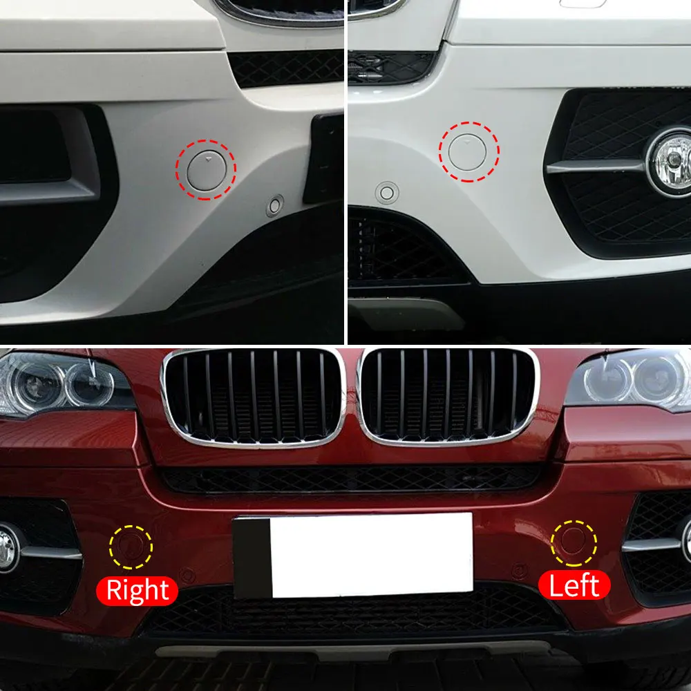 For BMW X6 Car Front Bumper Tow Hook Cover Cap Accessory Replacement For BMW E71 2008-2014 51117074459 51117074460