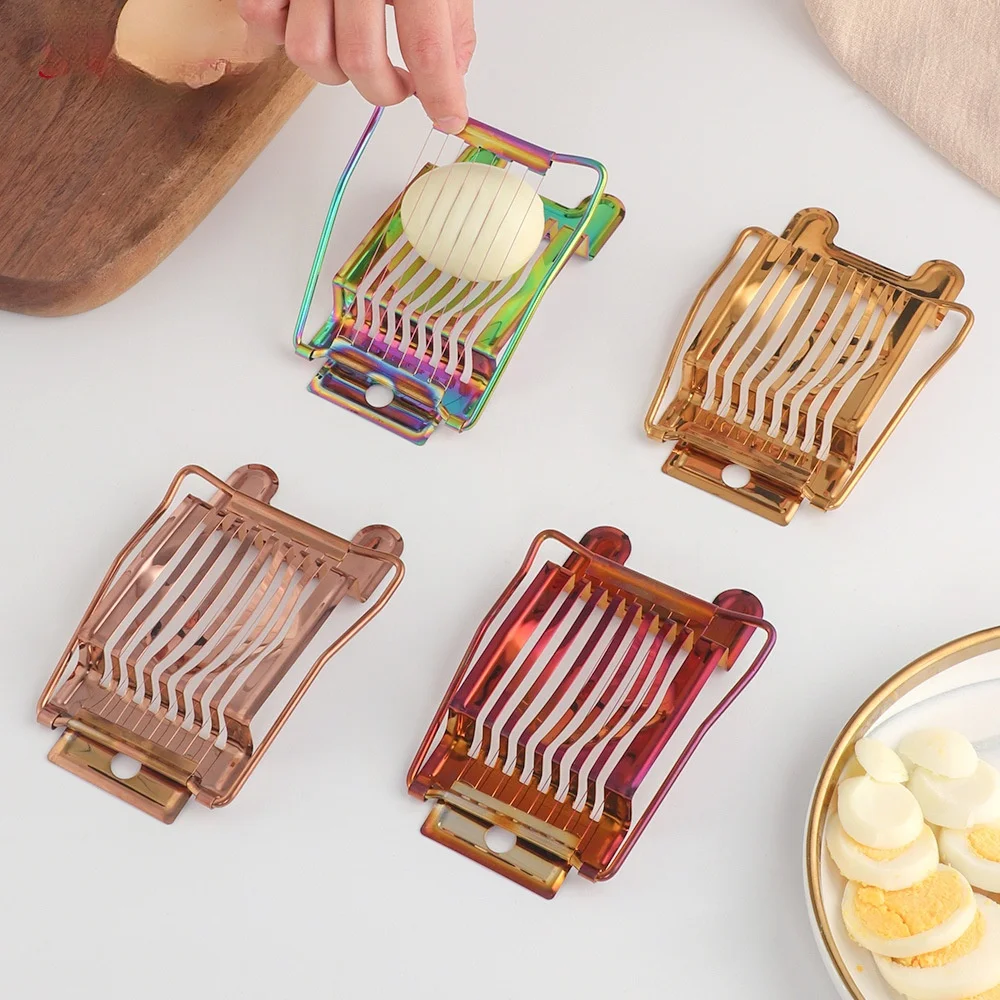 High-quality stainless steel slicer Kitchen baking gadget melon fruit egg flower petal slicer kitchen accessories