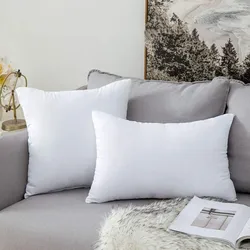 Luxury Soft Fluffy White Decorative Cushion Inserts - Various Sizes Available - 45x45cm (White)