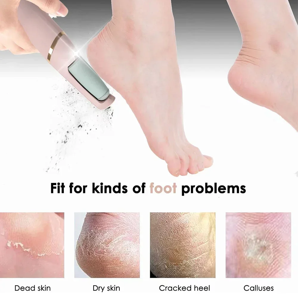 Electric Foot Grinding Skin Hard Rupture Skin Trimmer Dead Foot Pedicure Rechargeable Care Tool Feet Callus Remover