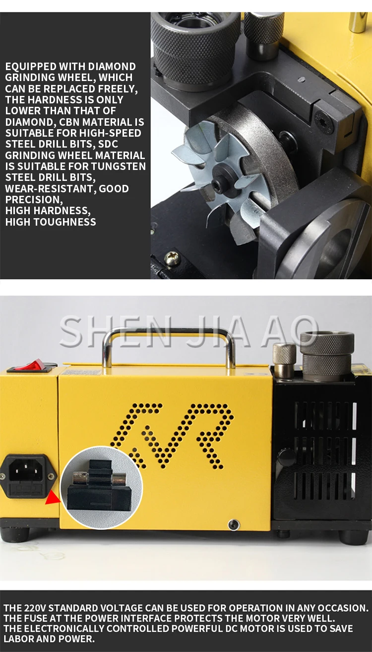 MR-13Z Left-handed twist drill grinder High-precision fool grinder Portable left
