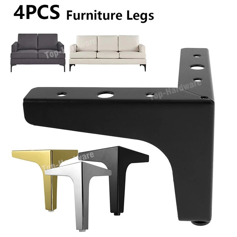 4pcs Luxury European Furniture Legs Heavy Duty Metal Sofa Feet For Table Chair Desk Dresser