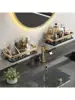 Luxury Bathroom Shelves Without Drilling Rustproof Aluminum Shower Wall Shelf Shampoo Towel Holder Bathroom Organizer Accessorie 3