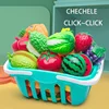 Educational Toy Plastic Kitchen Toy Set Cut Fruit and Vegetable Food Play House Simulation Toys Early Education Girls Boys Gifts 6