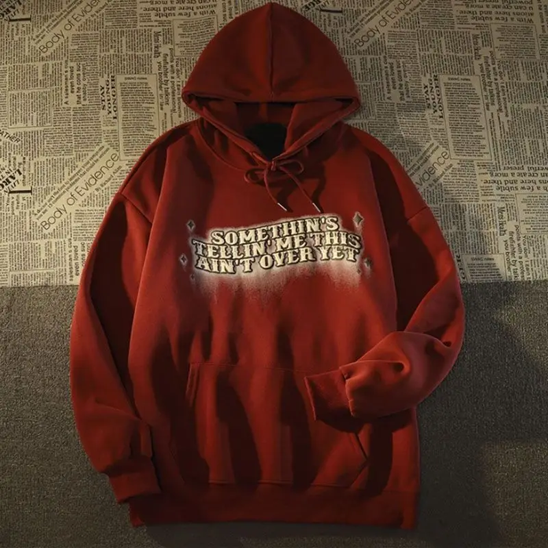 European Goods Street Style Hiphop Hooded Sweater Men Women'S Large Size Thin Hip Hop Jacket Fashion Brand Loose Top Ins