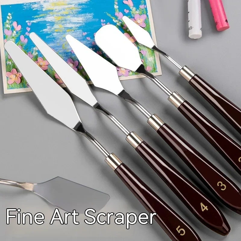 Stainless Steel Oil Painting Knives oil painting knife oil painting scrapers Artist Crafts Spatula Palette Knife Mixing Knife Scraper Art Drawing Stationery Supplies