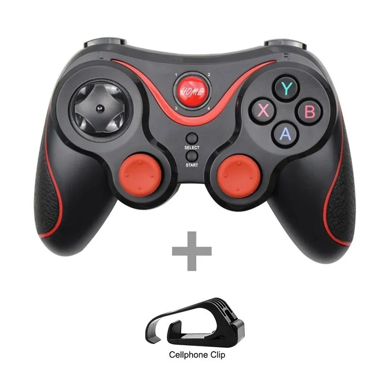 Wireless 3.0 Game Controller Terios T3/X3 For PS3/Android Smartphone Tablet PC With TV Box Holder T3+ Remote Support Bluetooth 