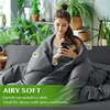 Luxury 3PCS 100% Bamboo Duvet Cover Set (1PC Quilt Cover + 2PCS Pillowcase) Queen King Silky Bedding Sets Double Comforter Cover 5