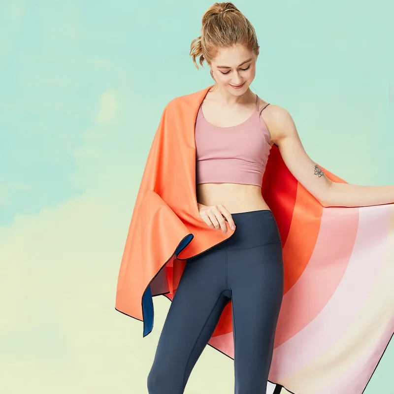 

Абсорбирующее быстросохнущее пляжное полотенце из микрофибры, спортивное полотенце для йоги, портативное полотенце для спортзала, подарок на день рождения и отпуск