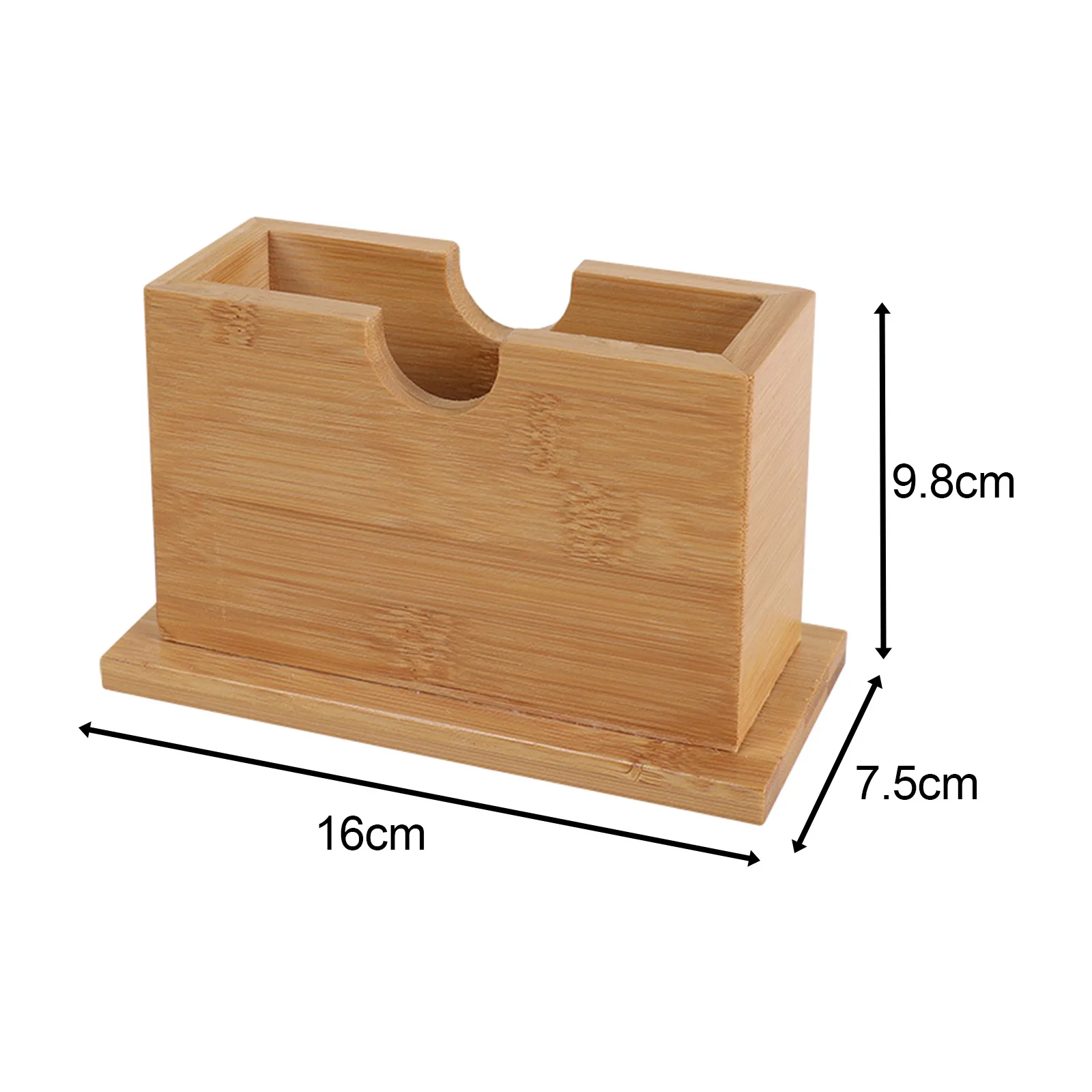 Bamboo Napkin Holder Toilet Paper Storage Holder for Restaurant Car Home 6