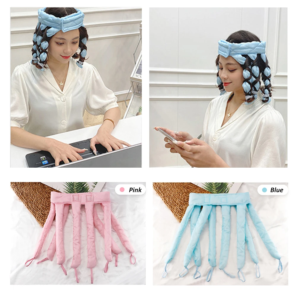Hair Curler Octopus Curling Hair Band Sleep No Heat Sponge Iron Heatless Curls Beauty Accessories Bendy Flexi Rods Curl
