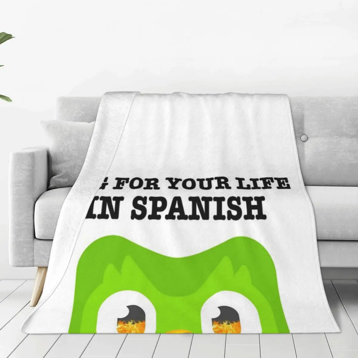Blanket Bedspread Sofa Blankets Duolingo Funny Blanket Bedspread