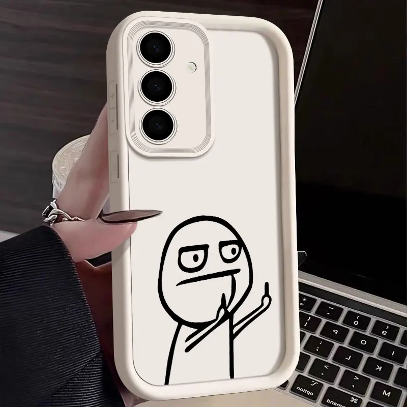 Funny Middle Finger Matchman Shockproof Phone Case