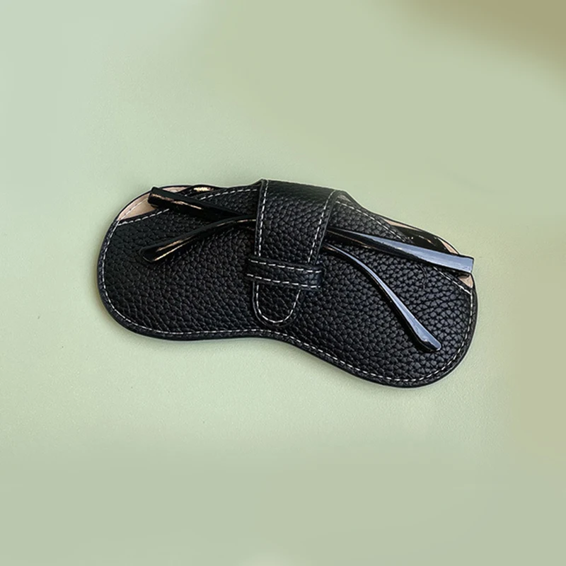 Women's Leather Soft Glasses Case - Fashionable Portable Sunglasses Pouch & Eyewear Protector