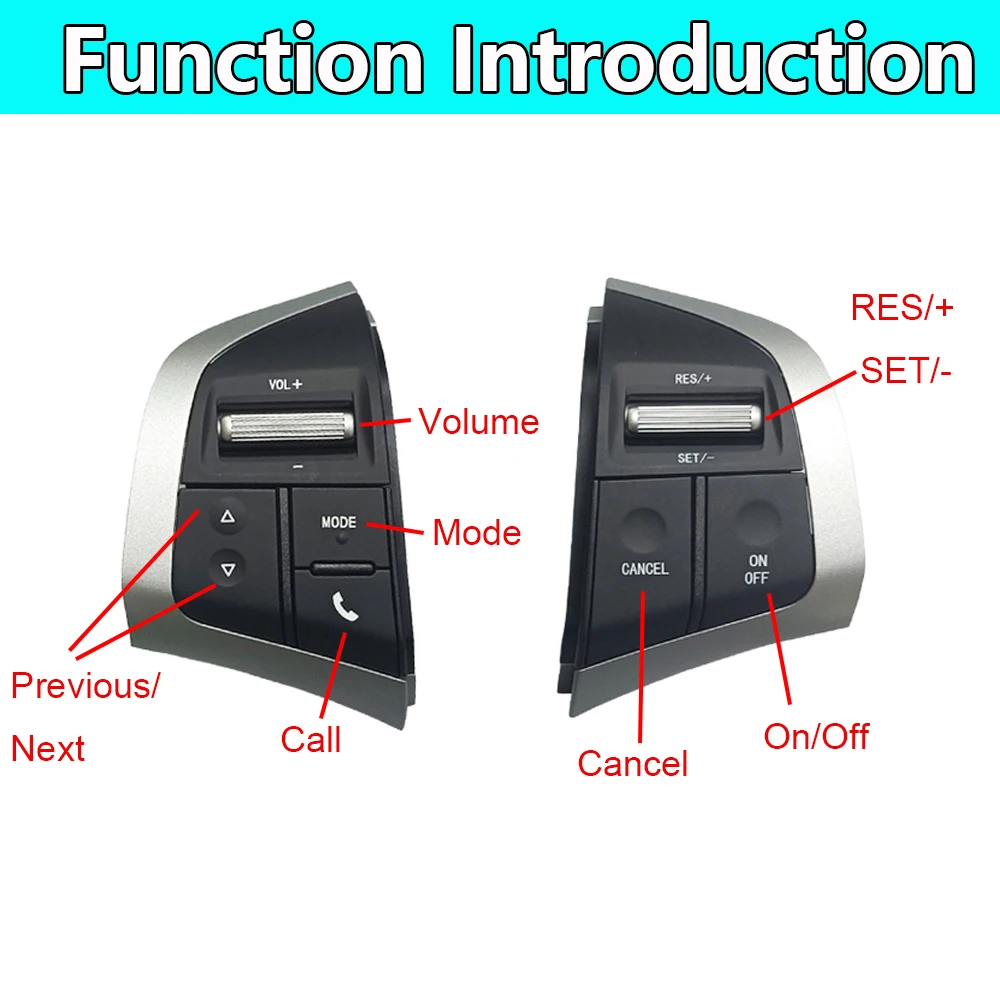 Cruise Control Button Steering Wheel Audio Volume Switch For Isuzu Dmax D-Max MU
