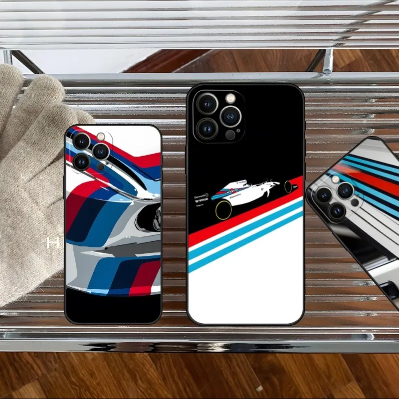 Martini Racing Colors Print Phone Case 2023 Per Iphone 15 14 11 12 Pro 8 7 Plus X 13 Pro Max Se2020 Xs 13 Cover Shell