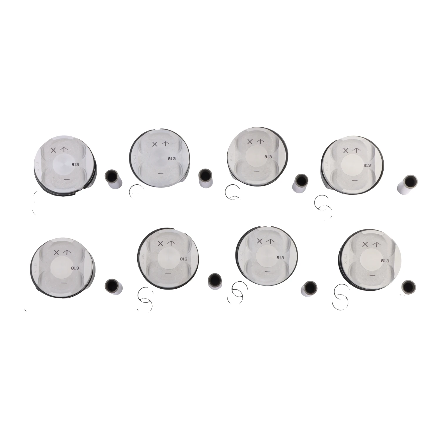 8pcs Pistons Rings Set &Phi;93mm 948 103 031 34 996 103 033 51 For Porsche Cayenne Turbo S 955 9PA M48.50 M4850 4.5L V8 Twin Turbo