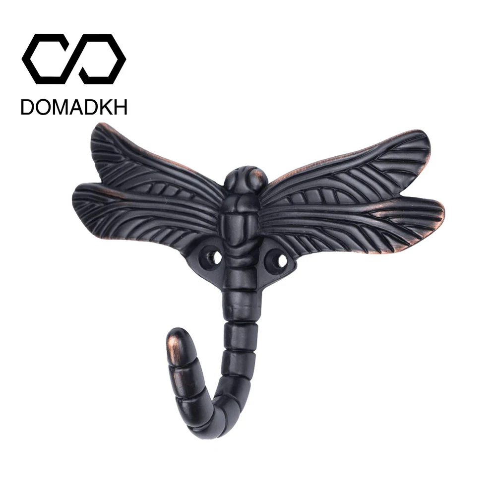 Dragonfly Wall Ganchos para Cabolsa Toalheiros Jaqueta Titular Roupão Chave Ganchos Mochila Cabide Pet Leash Hanger