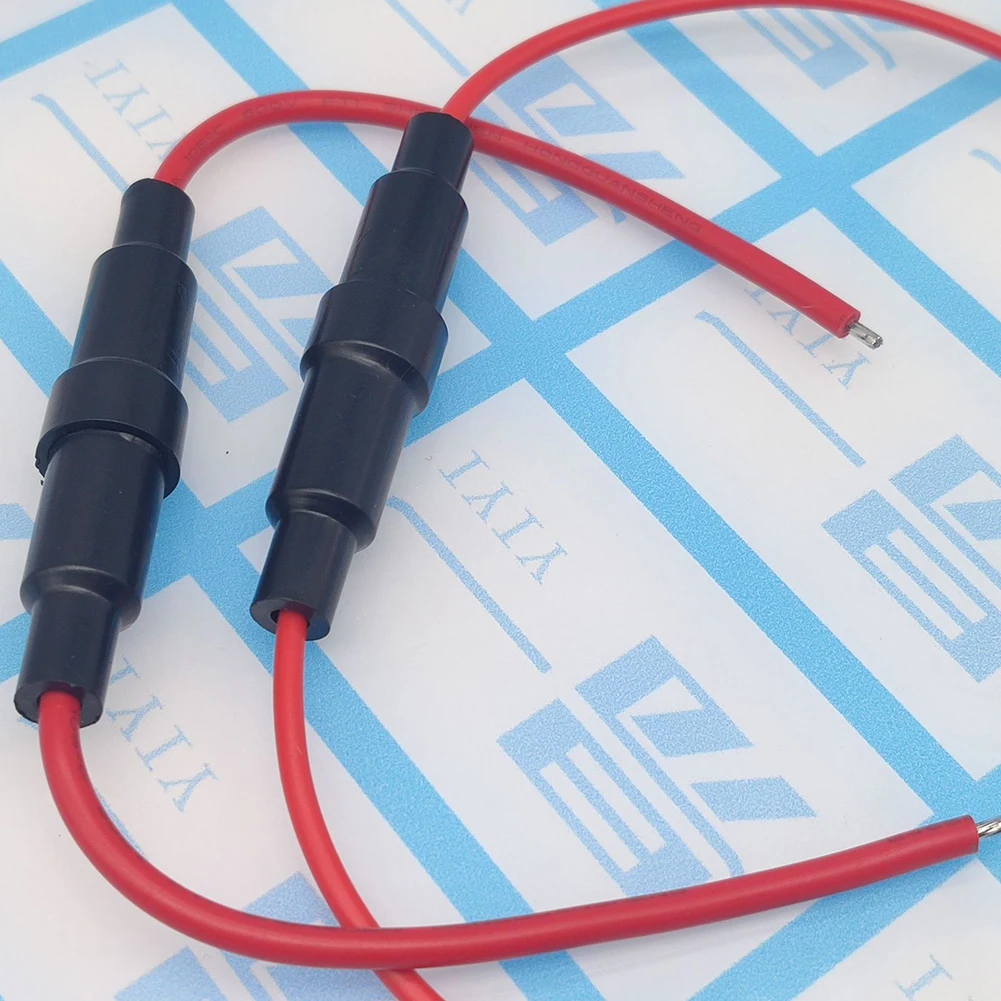 10pcs 5x20mm/6x30mm Screw Types Fuse Holder 22AWG Glass Tube Fuse Holder Preventing Short Circuits Auto Parts