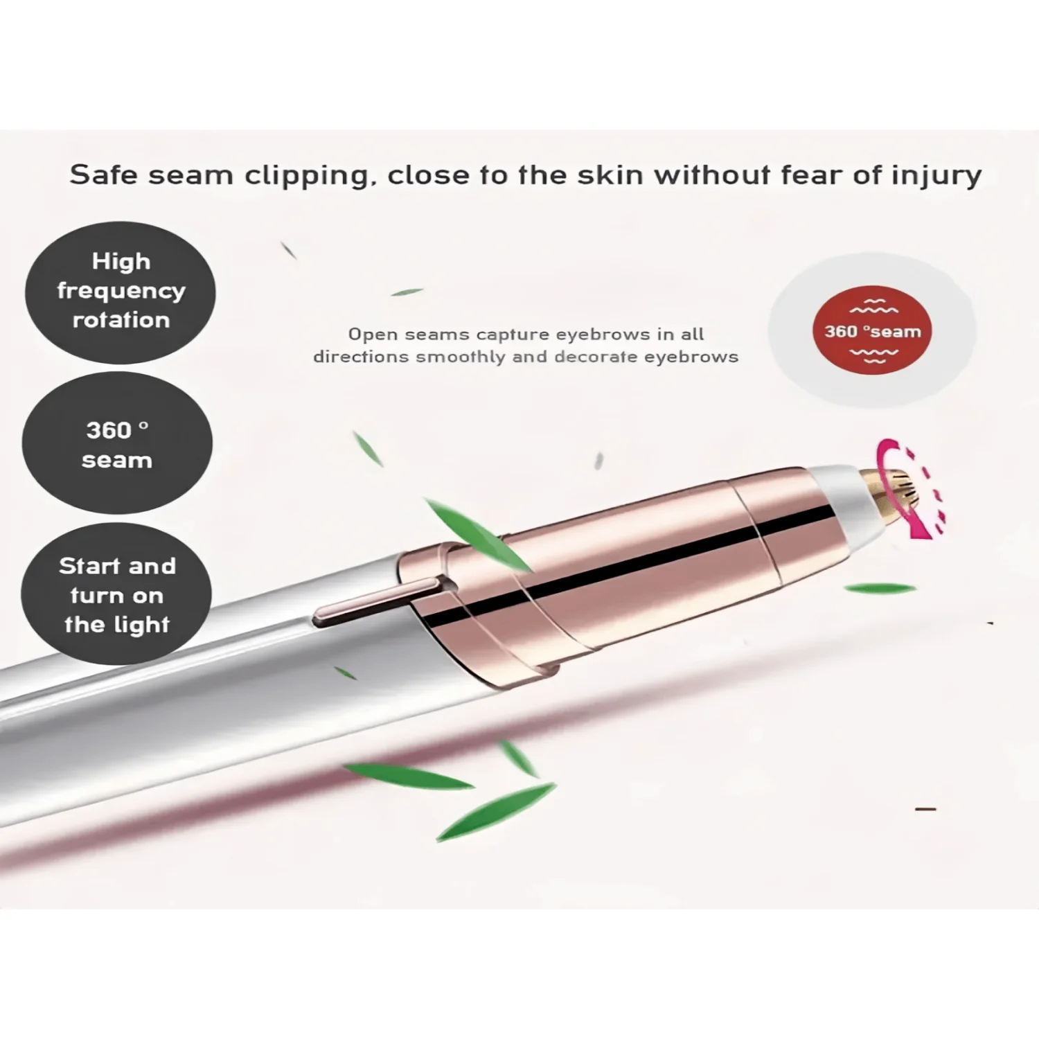 Portable Painless Eyebrow Trimmer for Women