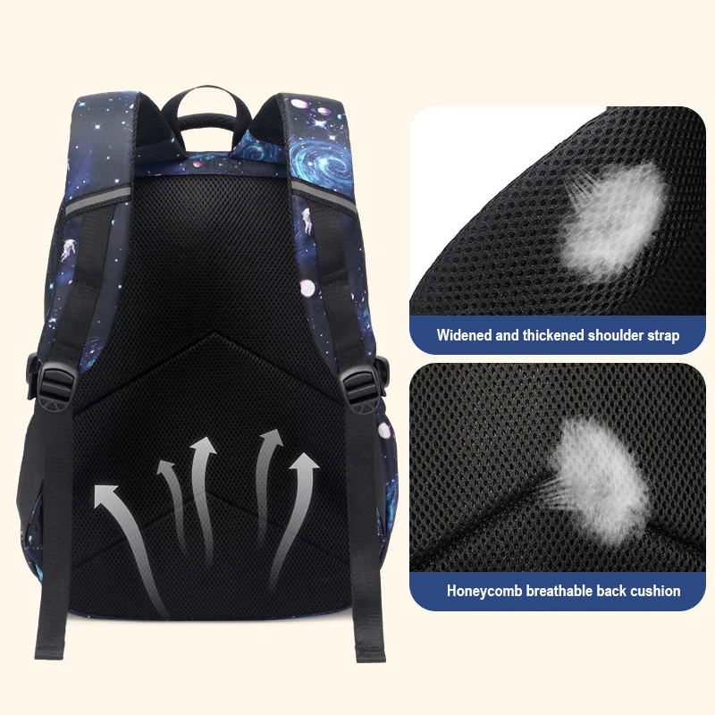 Children Printing School Backpack Large-Capacity 3Pcs Schoolbag For Boys Girls Laptop Backpacks Teenage Oxford School Bags Set 3