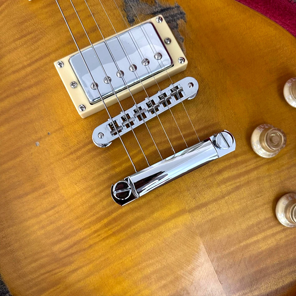Relic Electric Guitar One Piece Of Body & Neck Tune-o-Matic Bridge Frets Binding Chrome Hardware