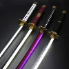41″ Light Up Roronoa Zoro Swords Katana Japanese Anime Cosplay Samurai Sword Shusui Enma Kitetsu with Sword holder And Belt 2