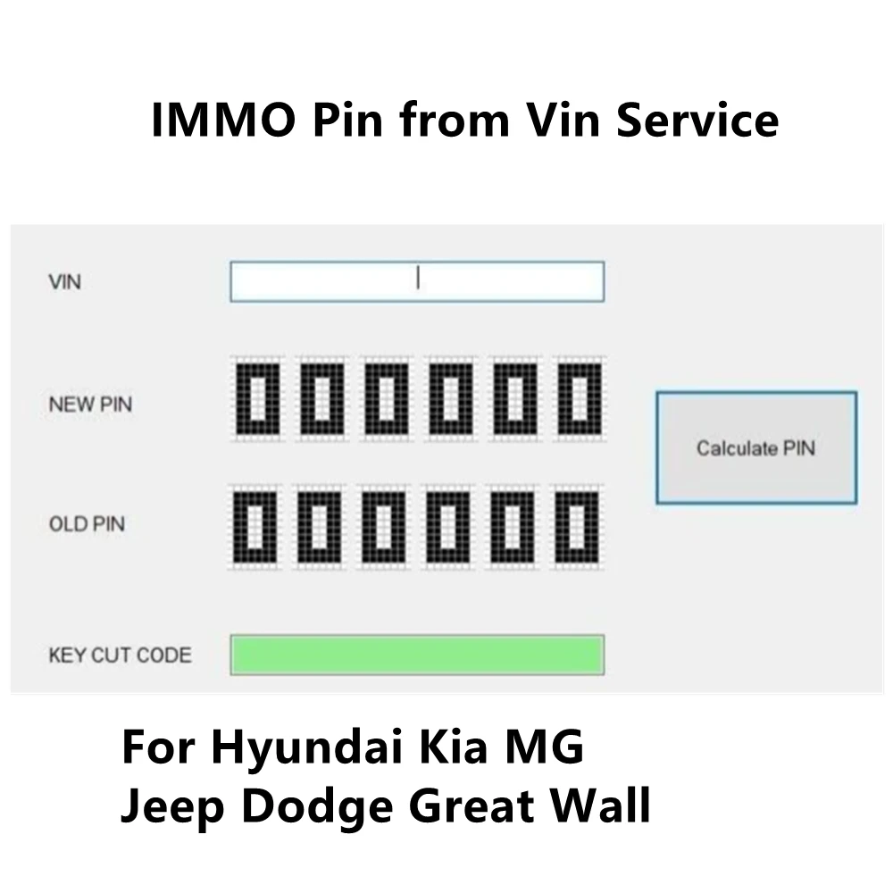 normal car temperature gauge VIN To Immo Pin Code Key Cut Code Calculation Service for Hyundai/Kia/Dodge/Jeep/Great Wall/MG sensor for temperature gauge