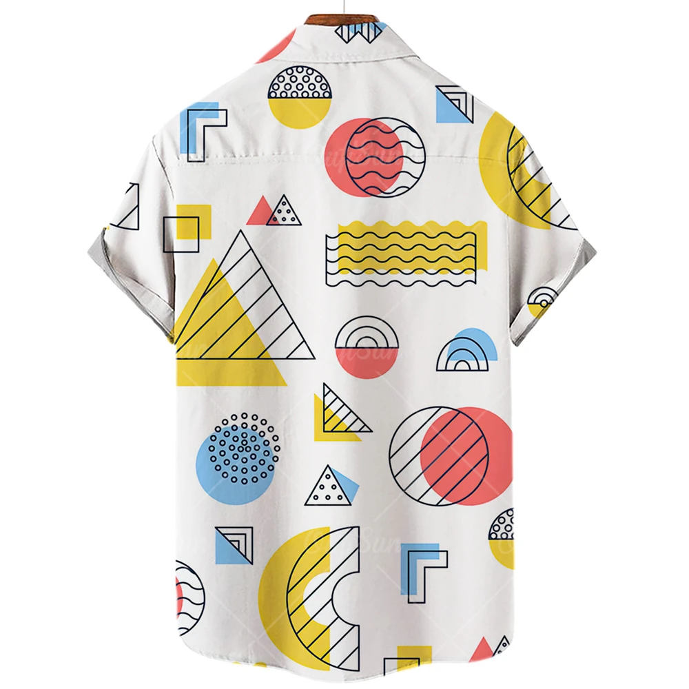 2022 3d Graffiti Oil Painting Printed Shirt Men Fashion Streetwear Hawaiian Beach Casual Lapel Plus Size 2022