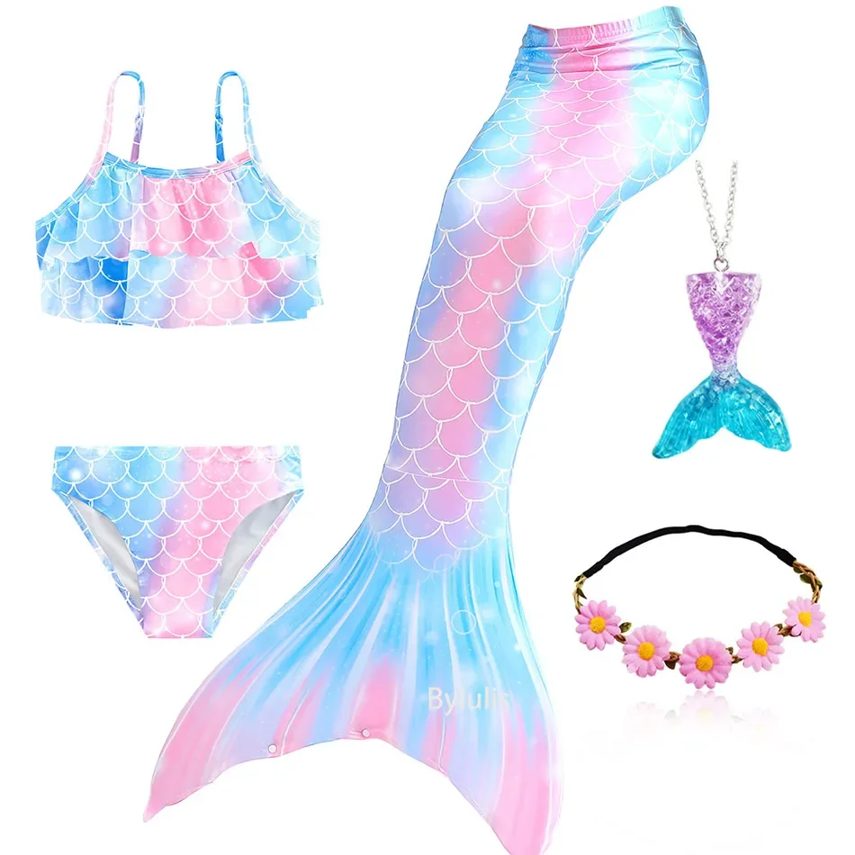 Mermaid Costume for Girls The Little Mermaid Tails Swimsuit Bikini Bathing Suit Halloween Swim Costume mermaid costume,cosplay costume