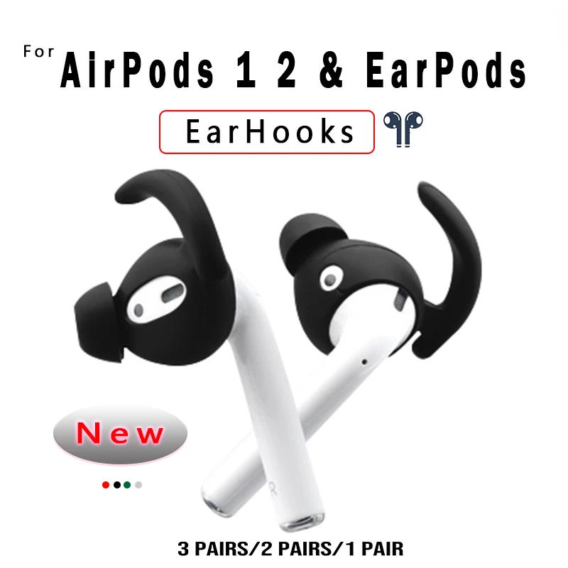 New Airpods 3 2 1 Earhooks Holders Silicone Covers For Iphone Earpods Sport Cover Earpads Earphone In Ear Hook Accessories
