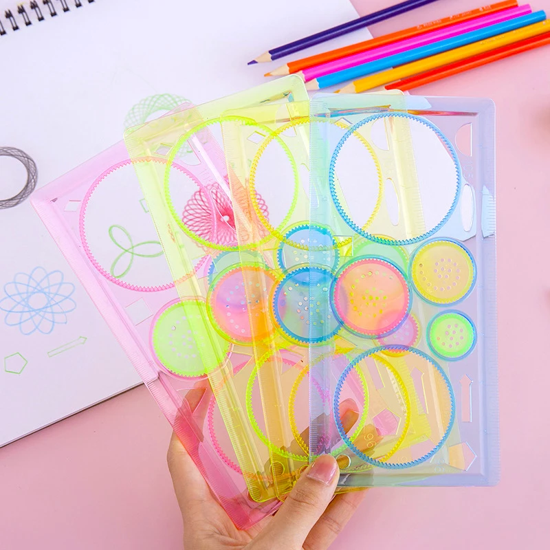 Spirograph Geometric Ruler Sets Art Creative Gift For Children Drafting Tools Stationery For Students Drawing Toys Set S7