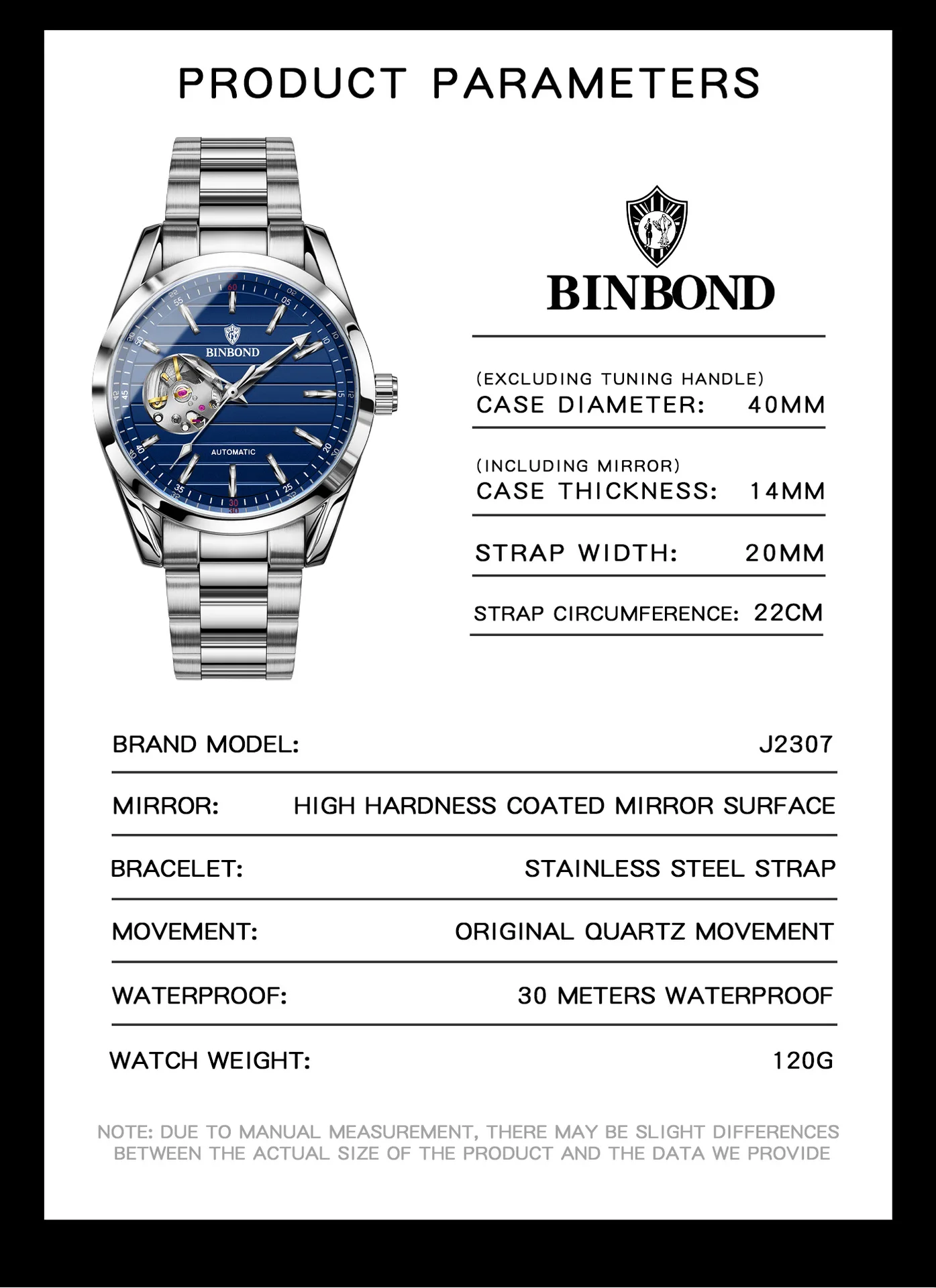 Authentic W00111 Men Watch description image 8