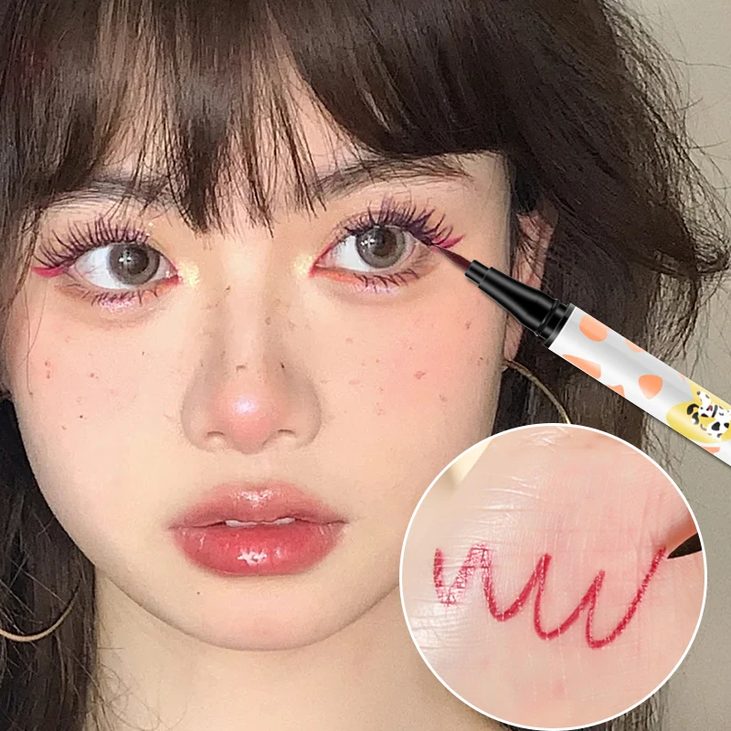 

1PCS Waterproof Liquid Eyeliner Long Lasting Quick-drying No Blooming Blue Eyeliner Lying Silkworm Pencil Eyes Makeup Cosmetics