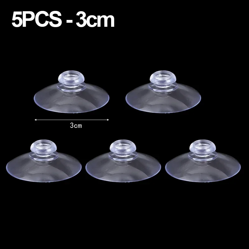 Clear PVC Suction Cup Wall Hooks for Kitchen, Bathroom, and Window Decorations