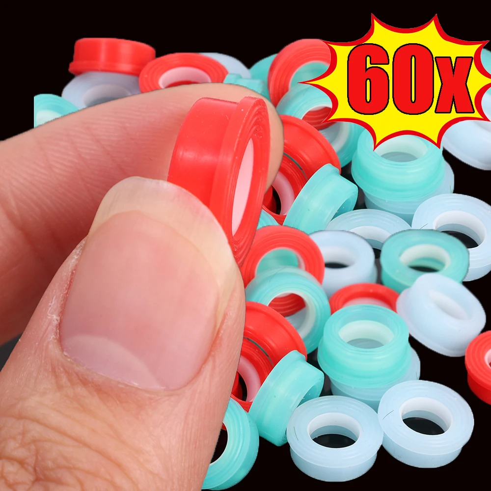 Description Picture 2 of item60/10PCS Faucet Leak-proof Sealing Gasket 4-point Silicone Sealed Washers Threaded Pipe Plugs Home Faucet Connection Accessories