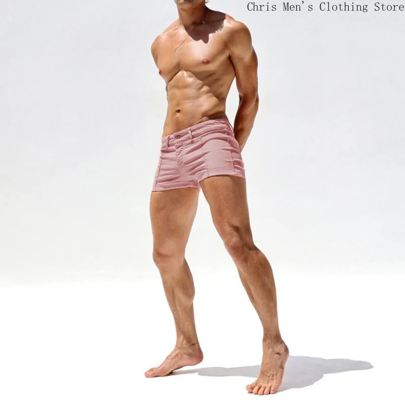 Denim Shorts For Men Casual Fitness Sports Summer
