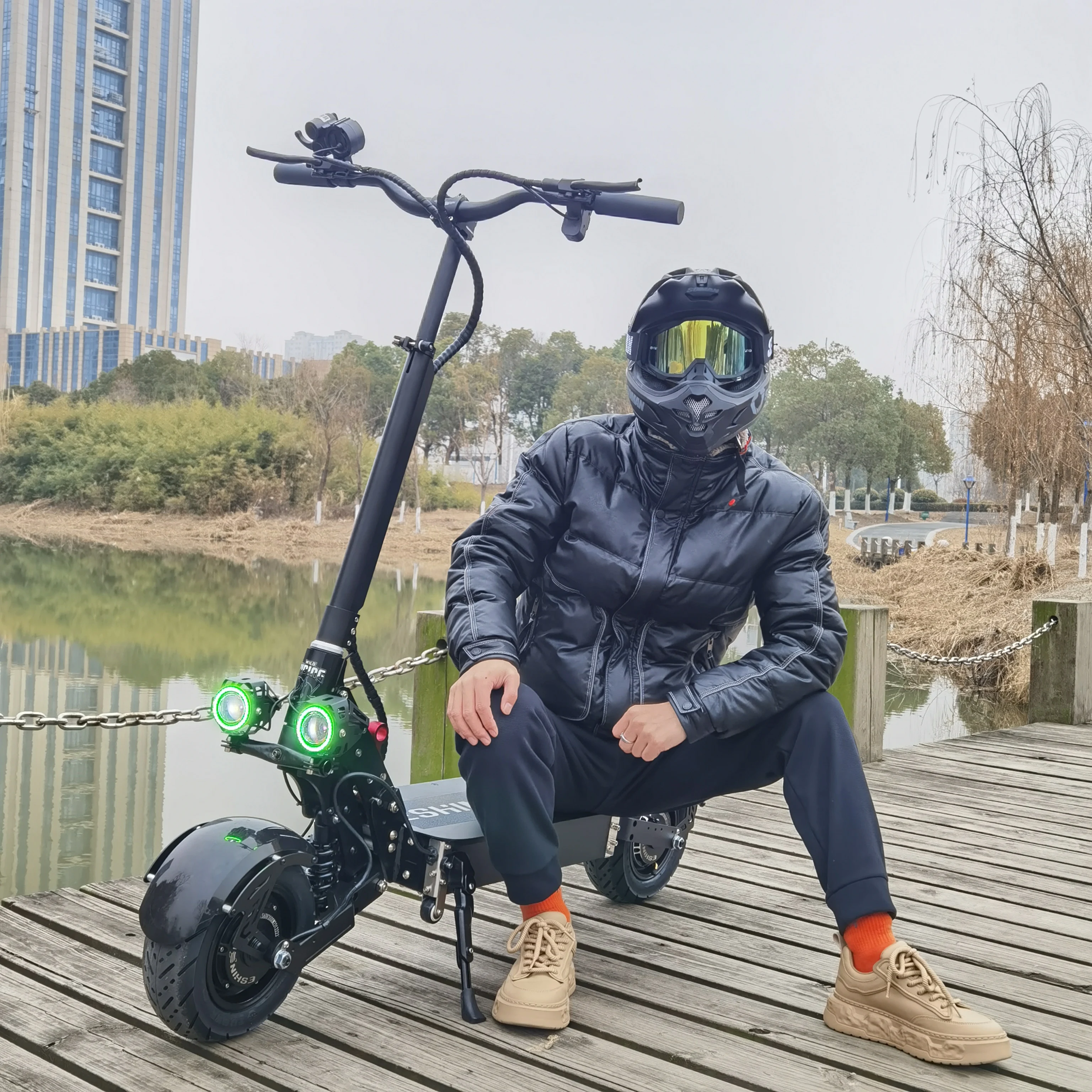 New scooter 60v 6000W 30ah 40ah lithium battery fast speed 70-85km/h 11inch electric scooter for adults dual motor