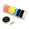 7/11/pcs set 3inches Drill Brush Kit Foam Disc Wool Pad for Polishing Buffing Waxing Sponge Wheel Cleaning Hand Tool 4