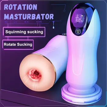 Blowjob masturbator For Men Sucking Real Vagina Vibrator Male Sound Masturbation Cup Pussy Pocket Sex Machine Toys For Adults 18 6