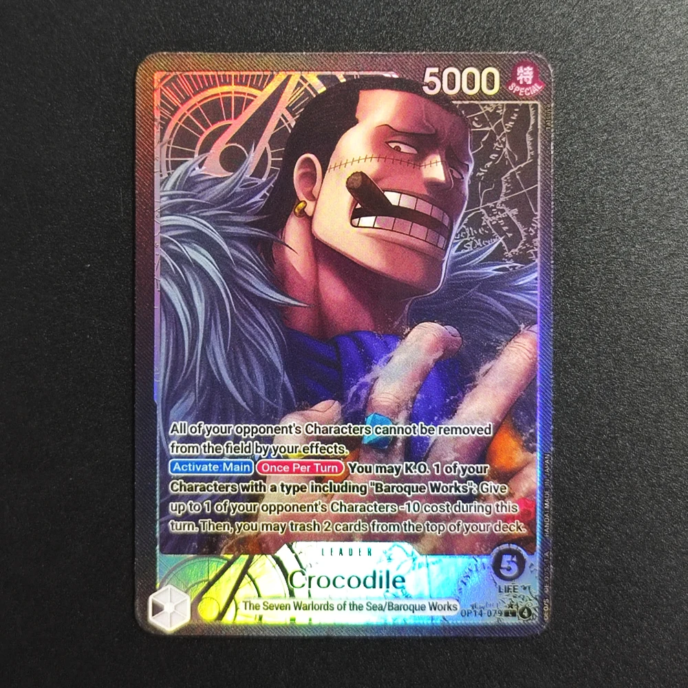 Proxy One Piece Karte Mihawk OP14-020 Hancock Crocodile Jinbe Law Doflamingo The Azure Sea's Seven Englische TCG Anime Karte – Detail 6
