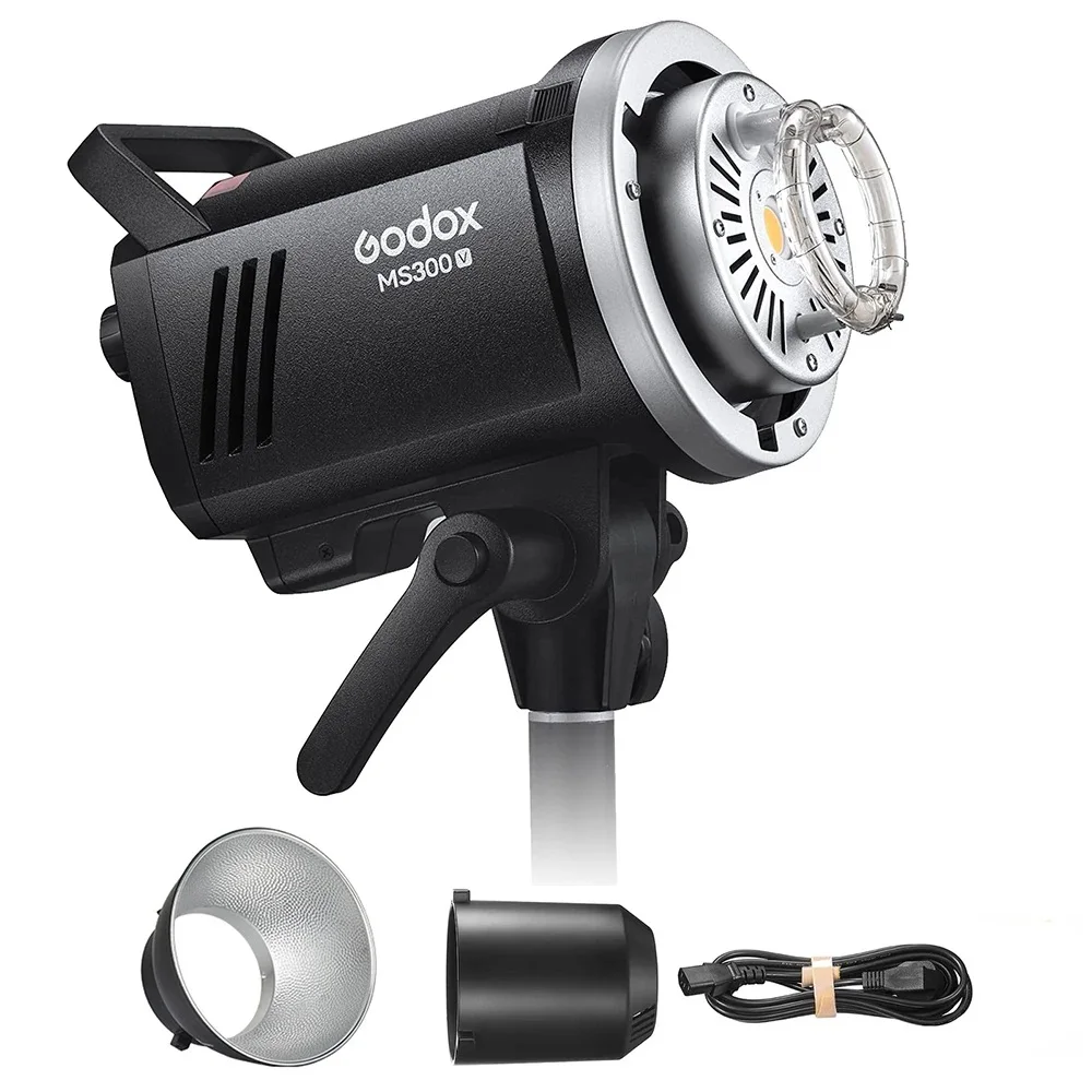 Godox MS200V 200W MS300V 300W LED Studio Flash 2.4G Wireless Receiver Lightweight Compact Bowens Mount LED Modeling Lamp 6